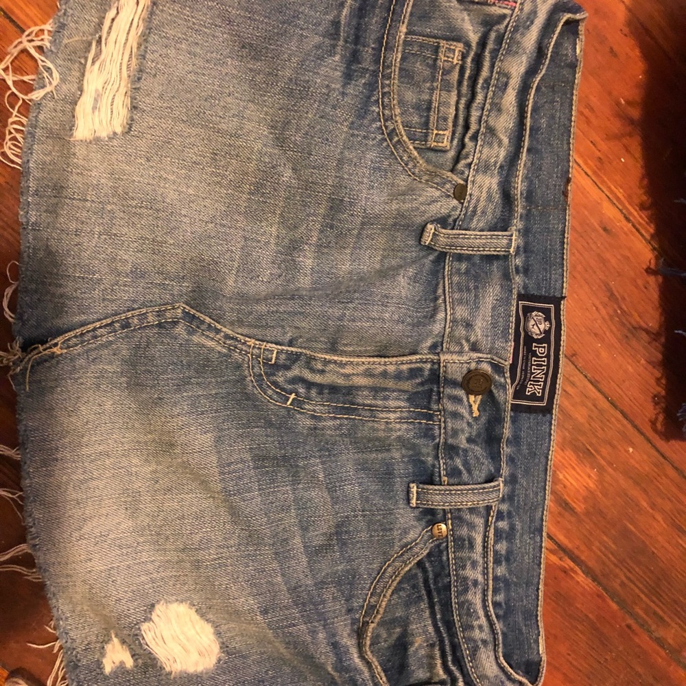 VS Pink Jean skirt